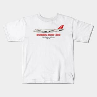 Boeing B747-400 - Northwest Airlines Kids T-Shirt